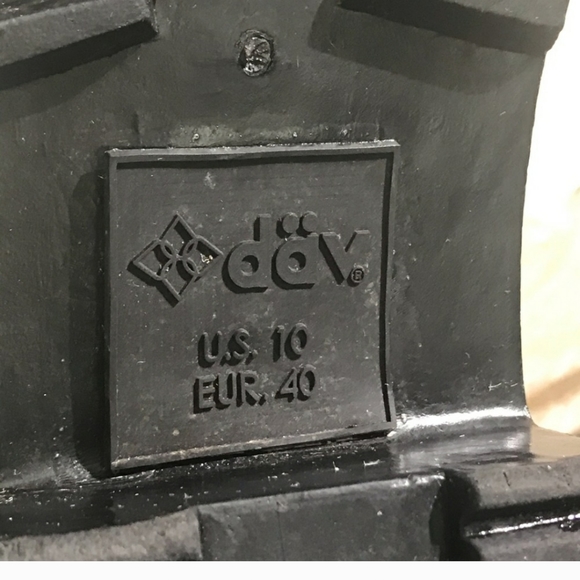 Dav Chunky Ankle High Luxury Rain Boots - Picture 2 of 4